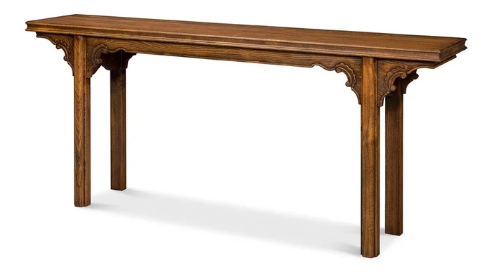 Sarreid Ltd – Equestrian Console Table – Brown – 53722-J