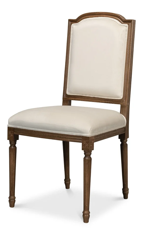 Sarreid Ltd – Louis Xvi Squared Side Chair,Driftwood (Set of 2) – U015-07F49