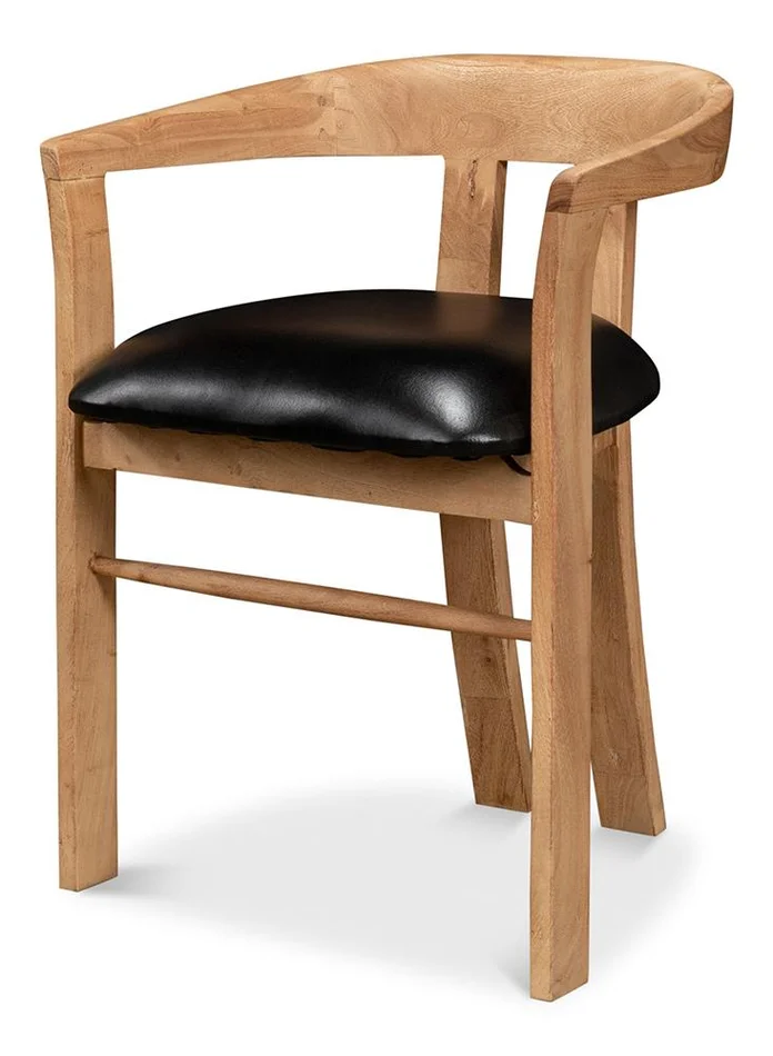 Sarreid Ltd – Rift Dining Chair – Tan – 40664