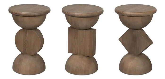 Sarreid Ltd – Romeo Side Tables, Set Of 3, Natural – 54138