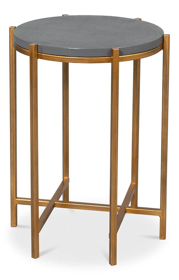 Sarreid Ltd – Spence Side Table, Watercress – 54006-3