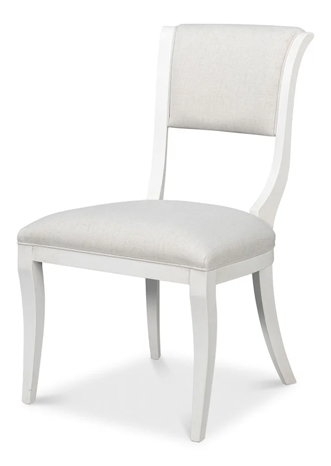 Sarreid Ltd – Trophy Elegant Side Chair, Cream (Set of 2) – 54181