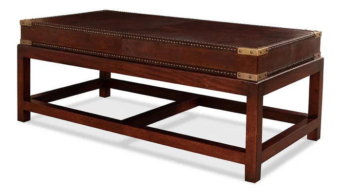Sarreid Ltd – Winchester Coffee Table – Brown – 30842