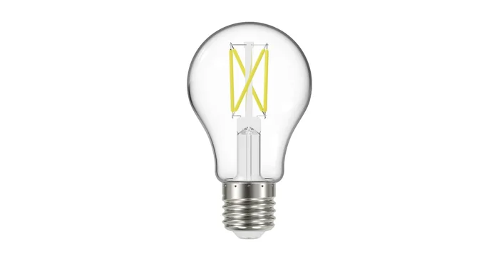 Satco Lighting Single 5 Watt Vintage Edison Dimmable A19 Medium (E26) LED Bulb – 450 Lumens, 5000K, and 90CRI