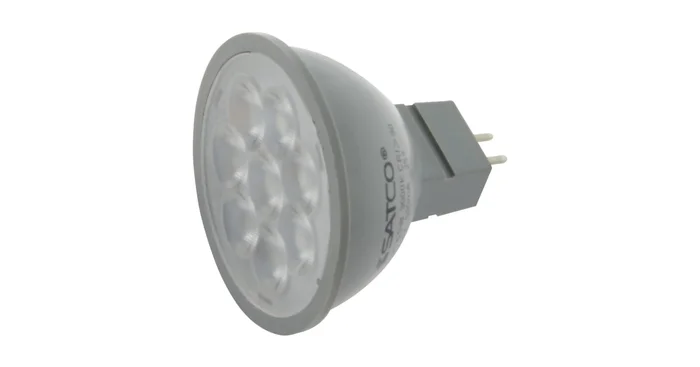 Satco Lighting Single 6 Watt Dimmable MR16 GU5.3 LED Bulb – 550 Lumens, 2700K, and 80CRI