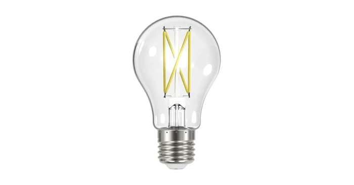 Satco Lighting Single 8 Watt Vintage Edison Dimmable A19 Medium (E26) LED Bulb – 800 Lumens, 5000K, and 90CRI
