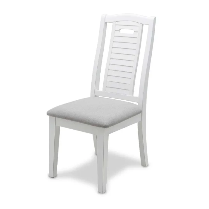 Sea Winds – Islamorada Dining Chair Shutter (Set of 2) – D23382-BLANC