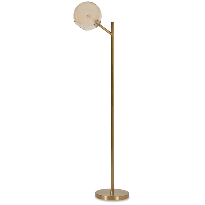 Signature Design by Ashley – Abanson Metal Floor Lamp in Amber/Gold Finish – L206021