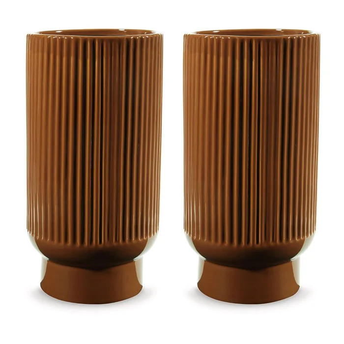 Signature Design by Ashley – Avalyah Vase (Set of 2) in Burnt Umber – A2900022