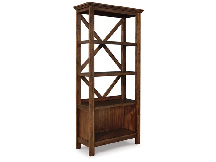 Signature Design by Ashley – Baldridge Large Bookcase in Rustic Brown – H675-17