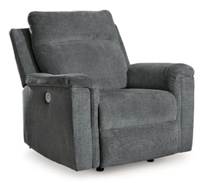 Signature Design by Ashley – Barnsana Power Rocker Recliner in Black/Gray – 3320298