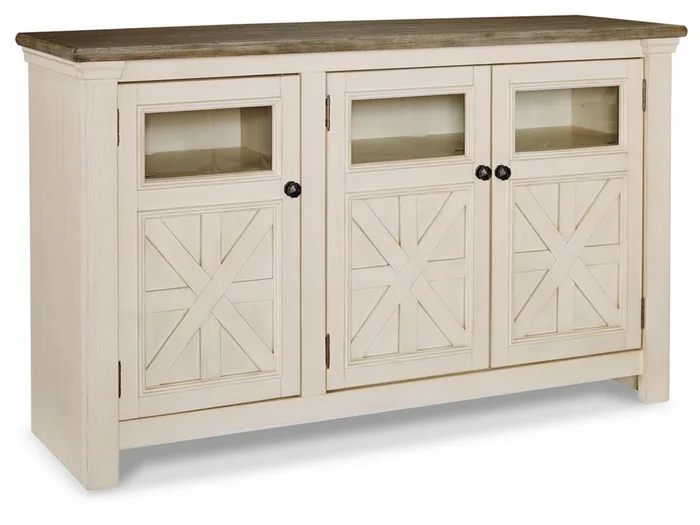 Signature Design by Ashley – Bolanburg Large Tv Stand in Two-tone – W647-38