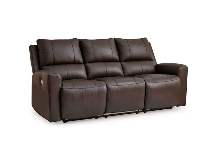 Signature Design by Ashley – Boxmere Reclining Power Sofa in Storm – U1310087