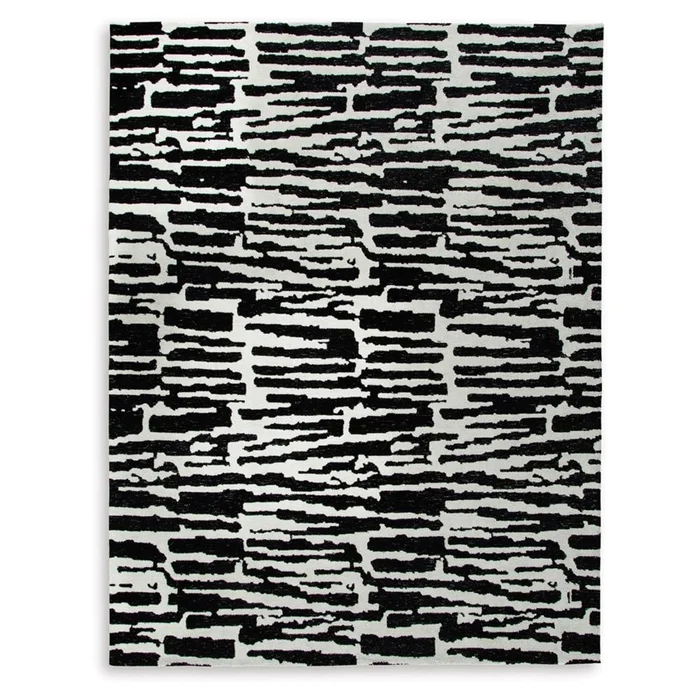 Signature Design by Ashley – Bramshaw Large Rug in Black/Ivory – R406761