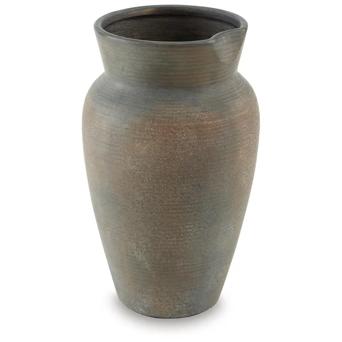 Signature Design by Ashley – Brickmen Vase in Antique Gray – A2000657