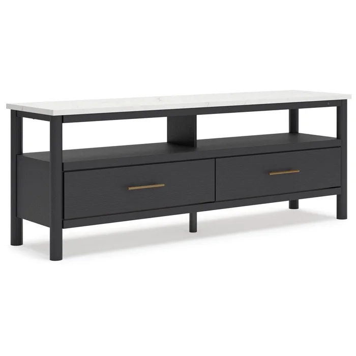 Signature Design by Ashley – Cadmori Extra Large Tv Stand in Black/White – W2616-68