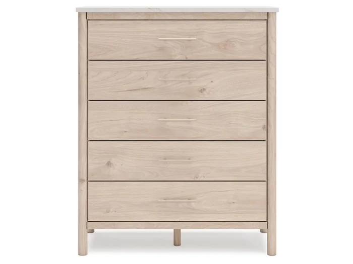 Signature Design by Ashley – Cadmori Five Drawer Chest in Brown/Beige – B2615-345