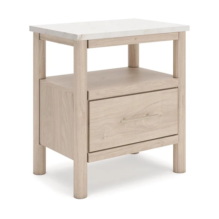 Signature Design by Ashley – Cadmori One Drawer Night Stand in Brown/Beige – B2615-91