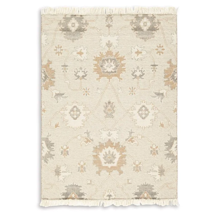 Signature Design by Ashley – Calkin Medium Rug in Linen/Gray/Caramel – R406392