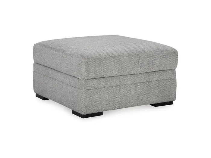 Signature Design by Ashley – Casselbury Ottoman With Storage in Cement – 5290611