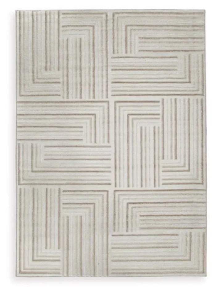 Signature Design by Ashley – Darmondard Large Rug in Cream/Taupe – R406941