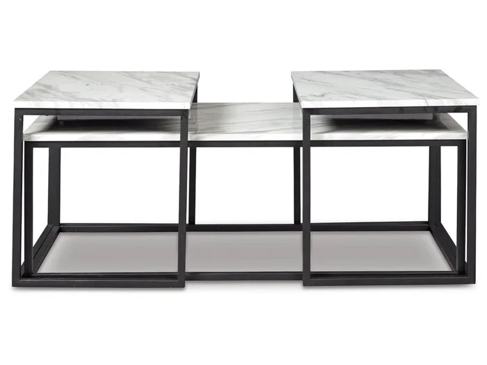 Signature Design by Ashley – Donnesta Occasional Table (Set of 3) in White – T182-13