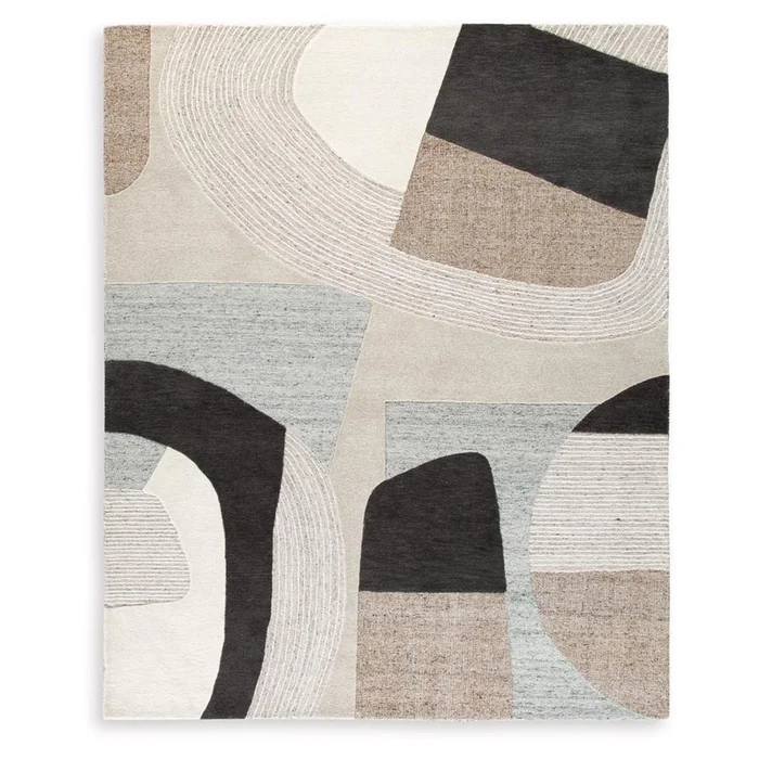 Signature Design by Ashley – Edrickhill Large Rug in Grayish Teal/Taupe/Cream – R407121