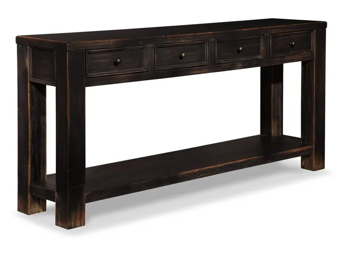 Signature Design by Ashley – Gavelston Sofa Table in Black – T732-4