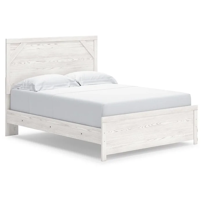 Signature Design by Ashley – Gerridan Queen Panel Bed in White/Gray