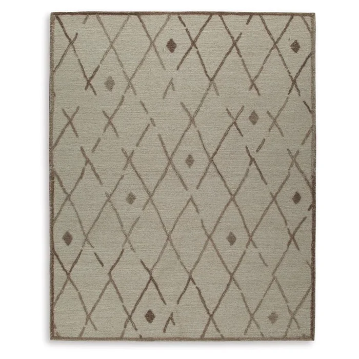 Signature Design by Ashley – Guyford Large Rug in Beige/Brown – R406871