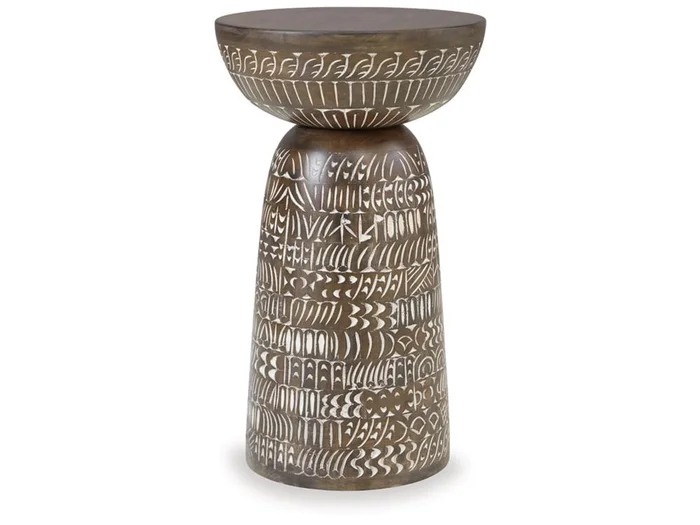 Signature Design by Ashley – Hadcher Accent Table in Cream/Brown – A4000622