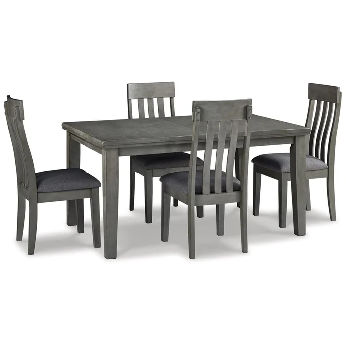 Signature Design by Ashley – Hallanden Dining Table And 4 Chairs in Gray