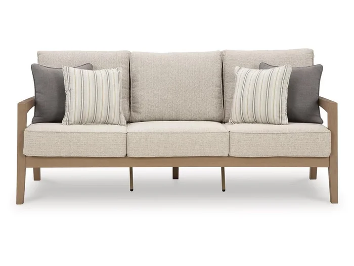 Signature Design by Ashley – Hallow Creek Outdoor Sofa With Cushion in Driftwood – P560-838