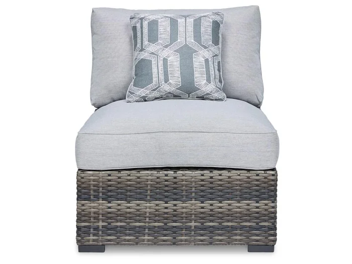 Signature Design by Ashley – Harbor Court Armless Chair W/ Cushion in Gray – P459-846