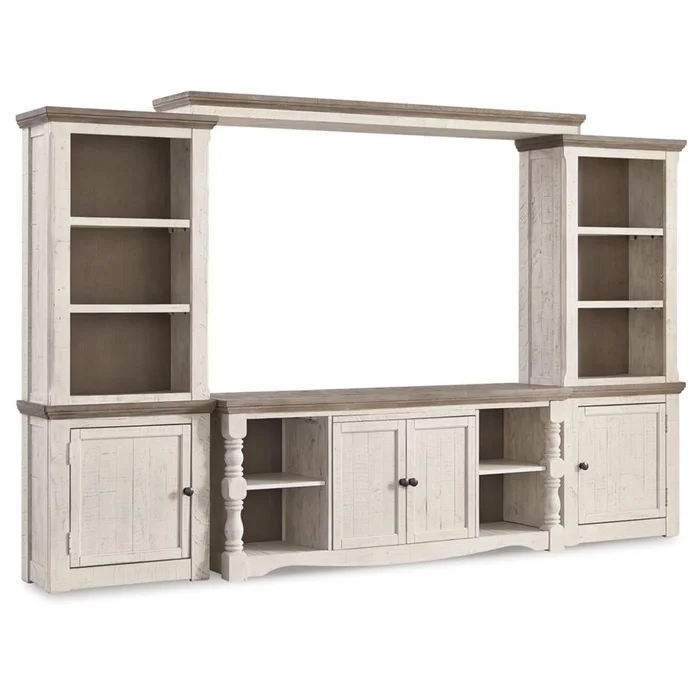Signature Design by Ashley – Havalance 4 Piece Entertainment Center in Two-tone