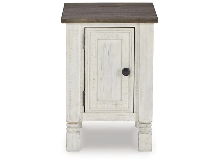 Signature Design by Ashley – Havalance Chair Side End Table in White/Gray – T994-7