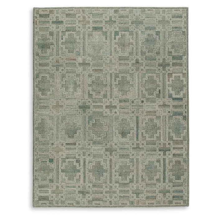 Signature Design by Ashley – Jossland Large Rug in Green/Ivory – R406911