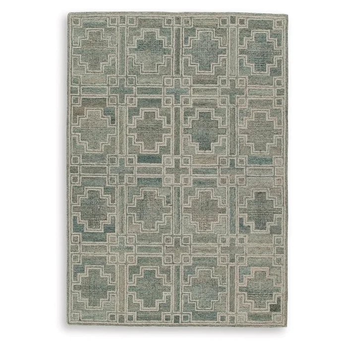 Signature Design by Ashley – Jossland Medium Rug in Green/Ivory – R406912