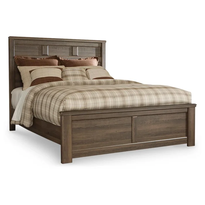 Signature Design by Ashley – Juararo Queen Panel Bed in Dark Brown