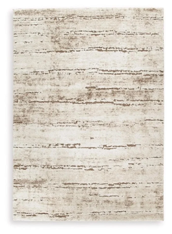 Signature Design by Ashley – Kasney Large Rug in Cream/Brown – R406851
