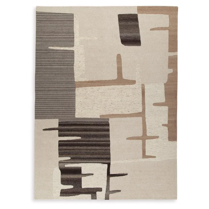 Signature Design by Ashley – Kencher Extra Large Rug in Beige/Brown – R406820
