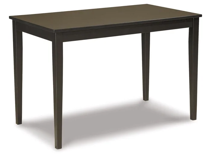 Signature Design by Ashley – Kimonte Rectangular Dining Room Table in DarkBrown – D250-25