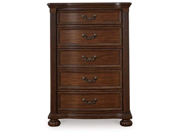 Signature Design by Ashley – Lavinton Five Drawer Chest in Brown – B764-46