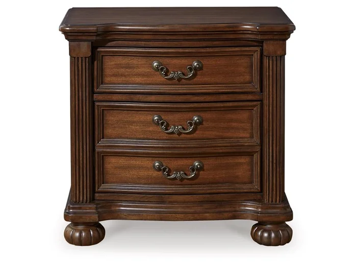 Signature Design by Ashley – Lavinton Three Drawer Night Stand in Brown – B764-93