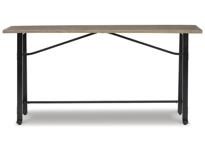 Signature Design by Ashley – Lesterton Long Counter Table in Light Brown/Black – D334-52