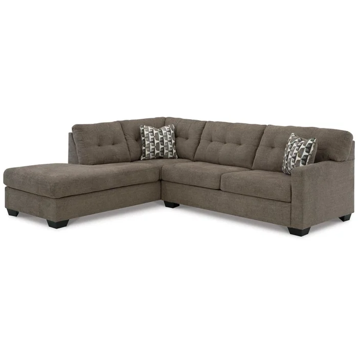Signature Design by Ashley – Mahoney 2 Piece Sectional With Chaise in Chocolate