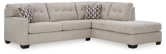 Signature Design by Ashley – Mahoney Fabric 2 Piece Sectional in Pebble