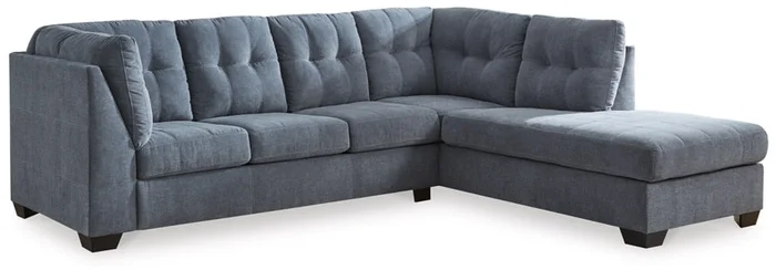 Signature Design by Ashley – Marrelton Fabric 2 Piece Sectional With Chaise in Denim