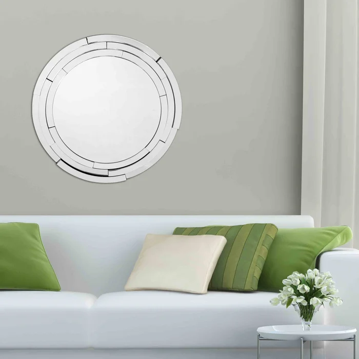 Silver 3D Framed Mirror By Homeroots
