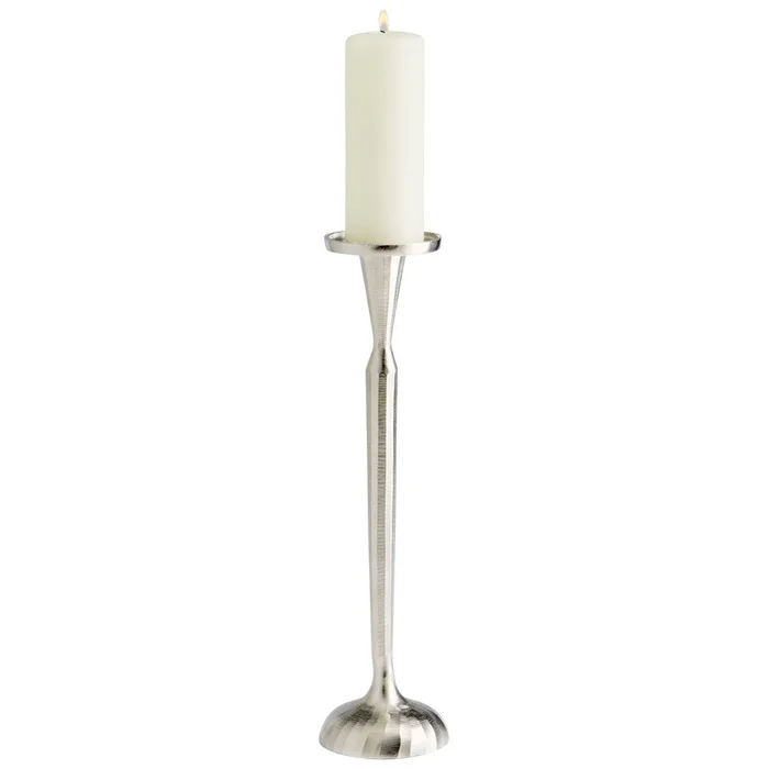 Small Reveri Candleholder – Silver-Grey-Smoke